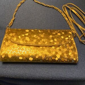 Gold Chain Clutch
